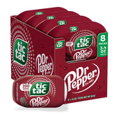 Tic Tac Dr Pepper mints 8-pack front view, grab-and-go refreshment