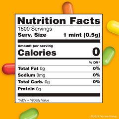 Tic Tac Fruit Adventure mints close-up highlighting fruity flavor