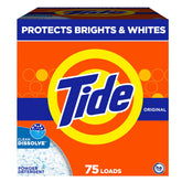 Tide Original powder detergent with a dosage scoop for tough-stain removal