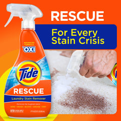 Tide Rescue used on carpet and upholstery to show multi-surface stain care