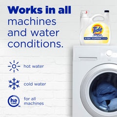 Tide Simply Free & Sensitive pour action under cold-water washing.