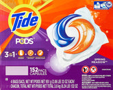 Tide Spring Meadow Pods bottle pour for easy, convenient dosing in fresh laundry.