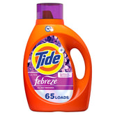 Tide Ultra Febreze bottle front view showing Spring and Renewal freshness