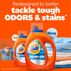 Tide Ultra Odor Defense Plus Oxi pour cap enables easy measuring.