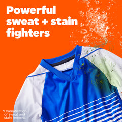 Tide Ultra Sport stain fighters on fabric reduce marks