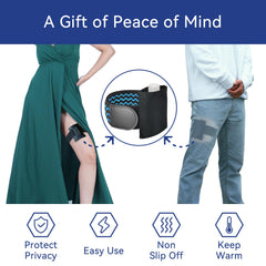 Tidyland upgraded leg strap with silicone design for secure wear.