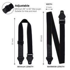 Tifanso adjustable strap length from 36 to 62 inches for versatile fit.