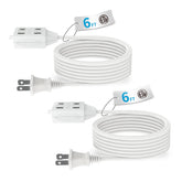 Tiffcofio indoor extension cord 6ft for flexible reach with lamps and devices.