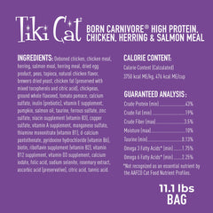 Tiki Cat Born Carnivore grain-free-no-potatoes recipe for grain-free nutrition.