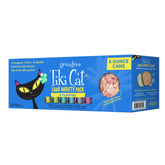 Tiki Cat Luau variety pack can with chicken and salmon in consommé for hydration
