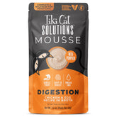 Tiki Cat Solutions Digestion Mousse with chicken in broth supports digestion and hydration