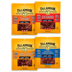 Tillamook Country Smoker honey glazed jerky close-up showing glossy slices for on-the-go flavor