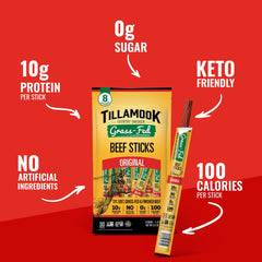 Individually wrapped sticks for convenient snacking at work or travel.