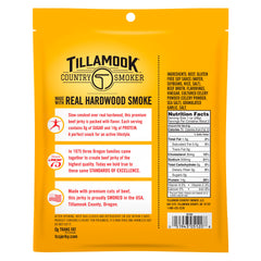 Tillamook Zero Sugar Original Jerky package highlights zero sugar formula.