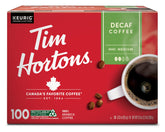 Tim Hortons Decaf Medium Roast K-Cup pod in Keurig for a quick brew