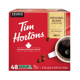 Tim Hortons Original Blend K-Cup pods in a 48-count pack for Keurig brewing