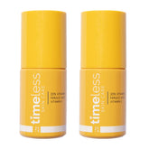Timeless Skin Care Vitamin C Serum bottle front emphasizes brightening action for even tone