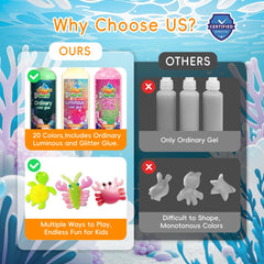 Timetome Magic Water Elf standard gels in 11 colors for bright play