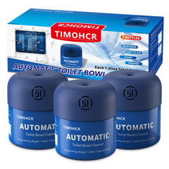 TIMOHCR toilet bowl cleaner bottle in tank provides automatic cleansing for a cleaner bowl.