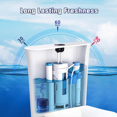 TIMOHCR long-lasting cleaning action for months with three-bottle supply.