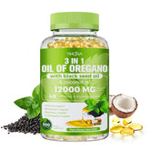 TIMORA 40:1 oregano softgels bottle shows premium daily wellness packaging.