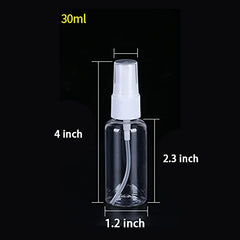 TINFO clear 30ml bottles for DIY fragrances and samples.