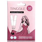 TINGOLE fashion tape demonstrates strong hold for secure, invisible adhesion.