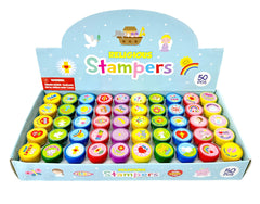 TINYMILLS religious stampers featuring assorted designs for classroom rewards and positive values