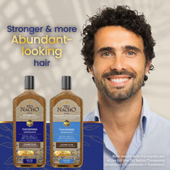 Tio Nacho thickening shampoo closeup label highlights paraben free formula