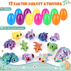Tiocky 3D printed mini sea animals with articulated joints for tactile play