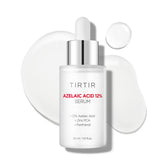 TIRTIR Azelaic Acid 12% serum bottle close-up highlighting lightweight formula for sensitive skin.