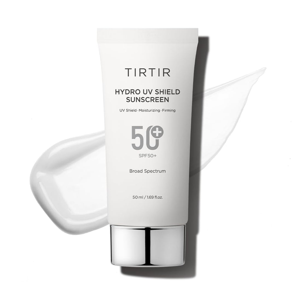 TIRTIR Hydro UV Shield sunscreen bottle offering lightweight daily protection.