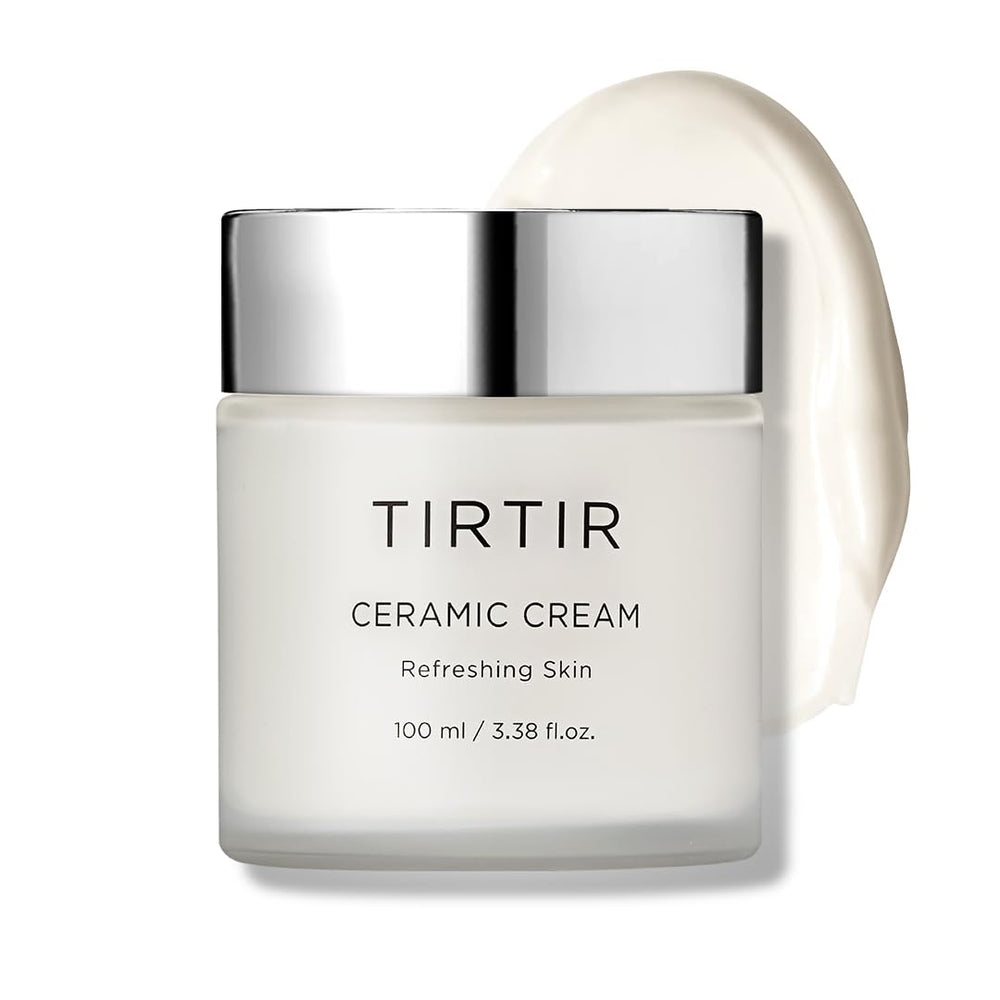 TIRTIR Natural Ceramide Cream jar close-up showing rich hydration