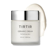 TIRTIR Natural Ceramide Cream jar close-up showing rich hydration