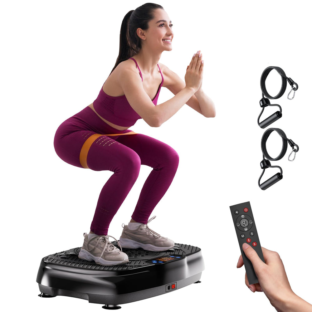 TISSCARE vibration plate for home workouts with compact footprint and full-body focus