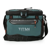Titan by Arctic Zone zipperless lid open for fast access at the beach.