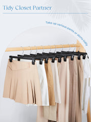 Titan Mall Smartor hangers with strong clamps to keep jeans in place.