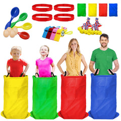 titgipe potato sack race bags in action, ideal for backyard fun