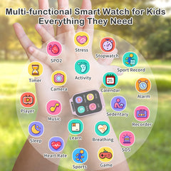Tixpc Kids Watch HD touch screen for easy kid-friendly navigation.