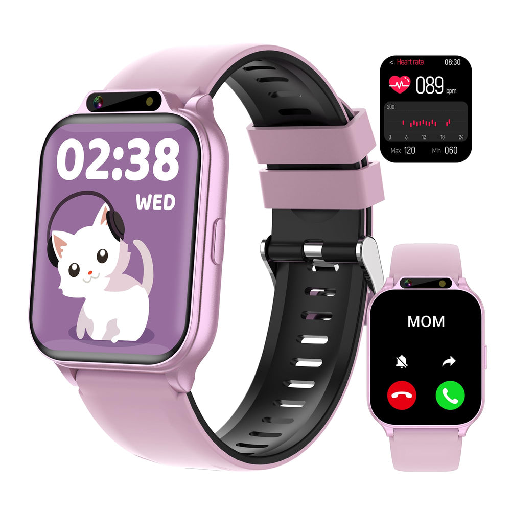 Tixpc Kids Watch front view highlights rugged waterproof design for adventures.