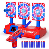 Tiyvnsi hero targets with glowing web lights for exciting indoor play