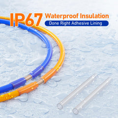 TKDMR tubing in use on a wire harness for protection