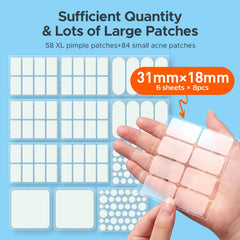 TKTK large patch 60x20mm suitable for bigger blemishes.