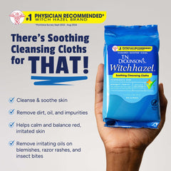 Fragrance-free Witch Hazel cloth by T.N. Dickinson's for sensitive skin.