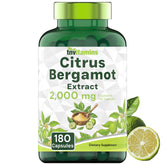 tnvitamins Citrus Bergamot 2000mg capsule close-up for a potent daily supplement