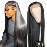 tobasew 13x6 straight lace front wig with natural hairline for seamless parting.