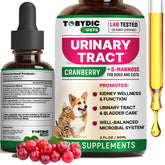 TOBYDIC UTI treatment bottle supports kidney and bladder wellness for pets.