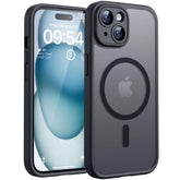 TOCOL iPhone 15 case with MagSafe-ready ring for secure accessory mounting