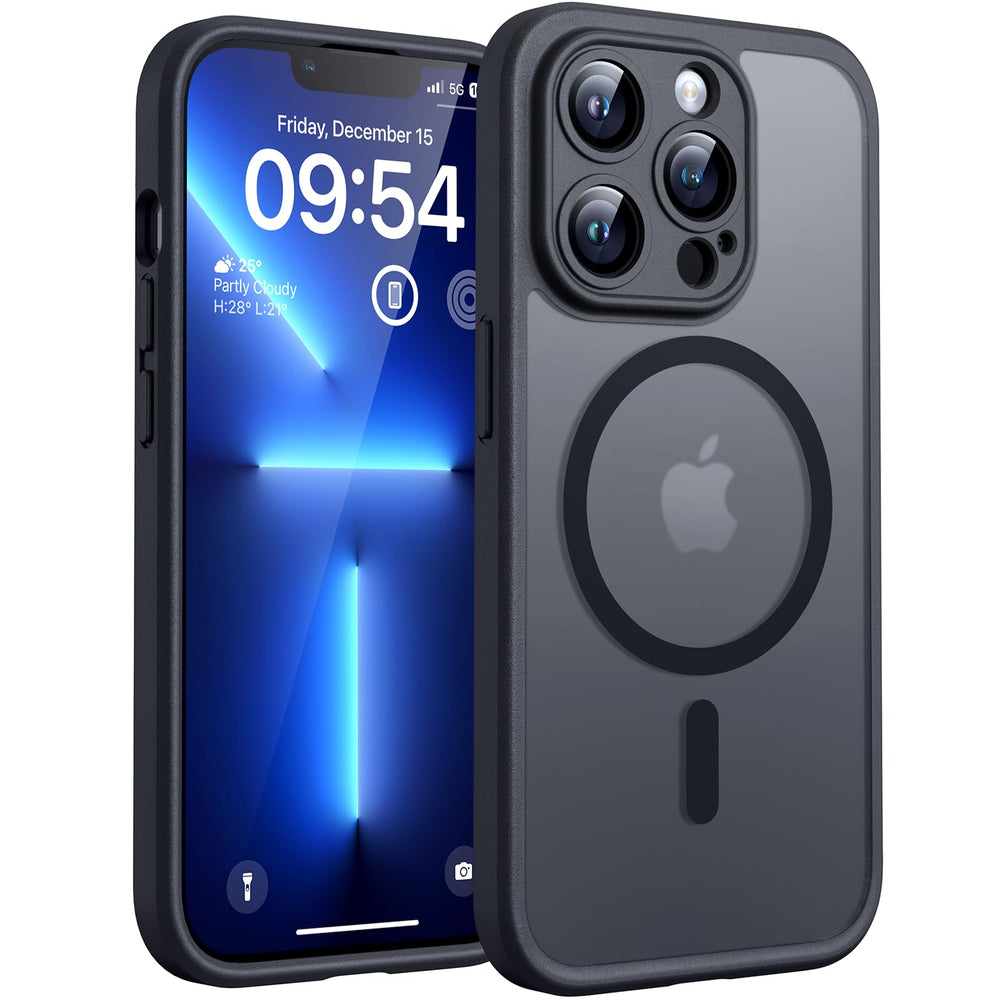 TOCOL iPhone 13 Pro Max case with built-in MagSafe ring for secure attachments