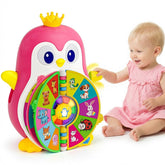 ToddlerCley musical penguin toy with wing pull engaging lights and sound